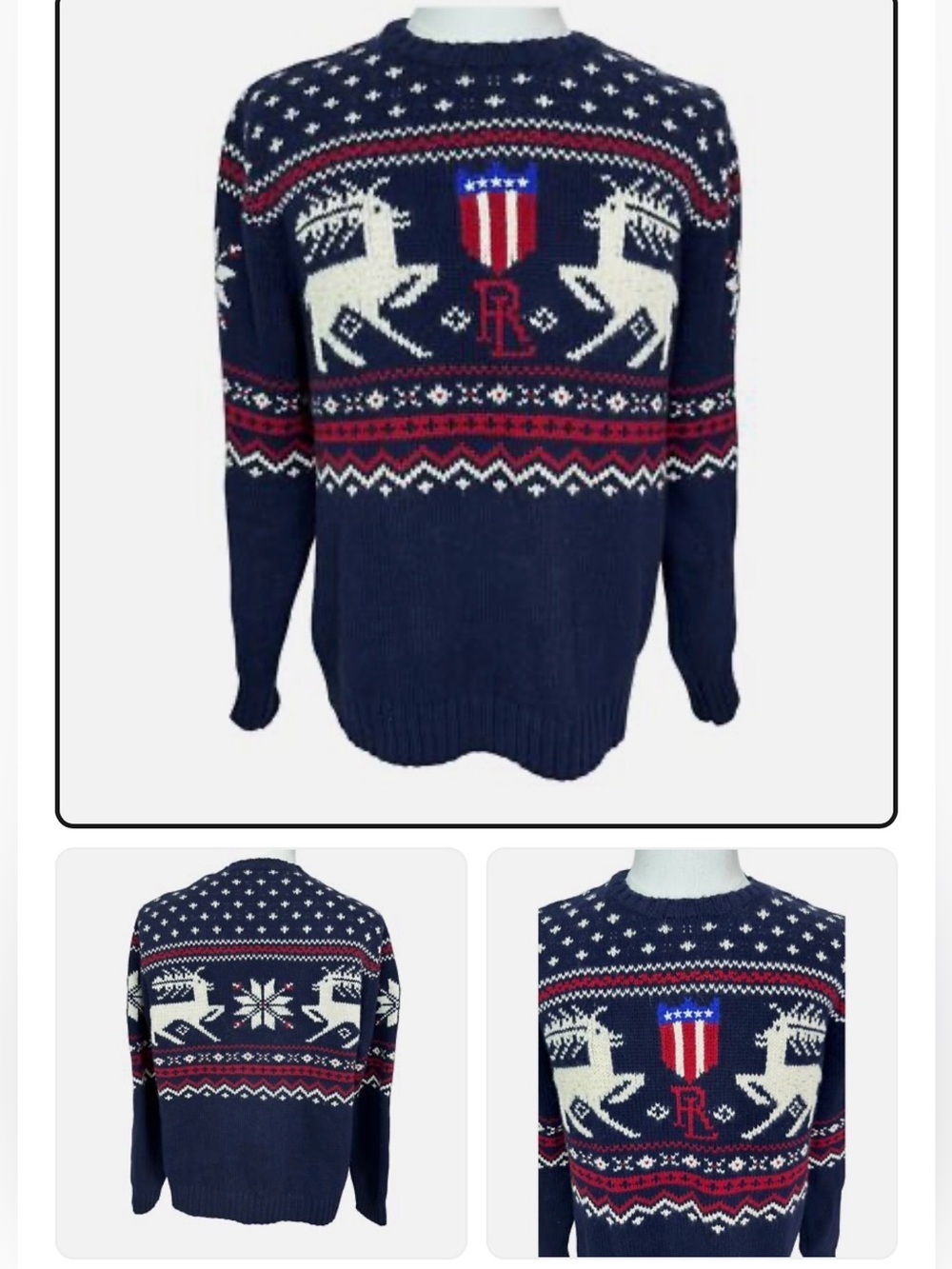 Polo Ralph Lauren Reindeer 100% wool
Sweater